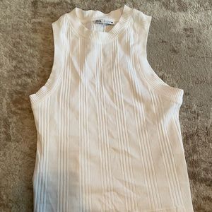 Zara white tank top